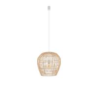 Lámpara Colgante De Bambú Natural Ø43 Cm Moderna E27 Para Mesa De Comedor