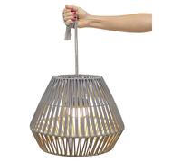 Lámpara colgante de batería Conta 30 (9 W, Topo, Ø x Al: 40 x 30 cm, Blanco cálido)
