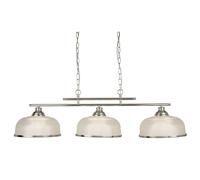 Lámpara Colgante De Billar B: 99 Cm En Plata Clara 3 Focos E27