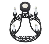 Lámpara Colgante de Casa de Muñecas en Miniatura, Lámpara de Techo Redonda con Cuentas Acrílicas, Lámpara de Casa Pequeña Elegante y Decorativa