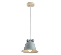 Lámpara Colgante de cerámica con Nudo de Lazo, Pantalla de Hierro Forjado, Pastoral francés, Base E27, lámpara de un Solo Cabezal, Ideal para mesitas de Noche, Salas de Estar y Habitaciones in