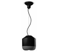 Ferroluce Lámpara colgante Bellota de cerámica Ø 24 cm negro True