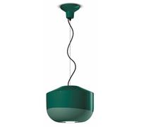 Lámpara Colgante De Cerámica Redonda D: 35 Cm H: Máx. 148 Cm Verde E27 Retro