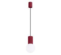Sollux Lighting Halo lámpara colgante 1x8 W blanco-burdeos SL.1749