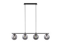 Lámpara Colgante De Comedor Con Pantalla De Vidrio 4 Fuegos E14 L:100 Cm
