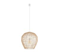 Lámpara Colgante De Comedor De Bambú Natural Ø50 Cm Moderna E27