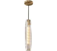Lámpara colgante de cristal de tubo largo gris humo, barra de cocina, isla, luz lineal LED, lámpara de techo colgante moderna de mediados de siglo, lámpara industrial de cristal MI-NI, lámpara