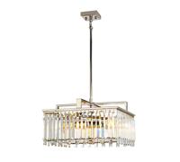 Lámpara Colgante De Cristal E27 B: 47 Cm H: Máx. 132,2 Cm Art Déco