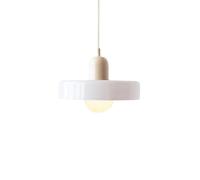 Lámpara colgante de cristal esmerilado blanco para decoración del hogar, isla de cocina, fregadero, moderna de mediados de siglo con bombilla de color leche cálida, lámpara de araña nórdica bohemia co