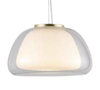 Lámpara Colgante de Cristal Minimalista y Creativa con Alta transmisión de luz, Personalidad Francesa, Base E27, lámpara Colgante de un Solo Cabezal, iluminación Decorativa para do