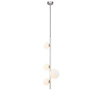 Lámpara Colgante De Cristal Níquel G9 L:25,5 Cm 4 Fuegos Moderna De Comedor