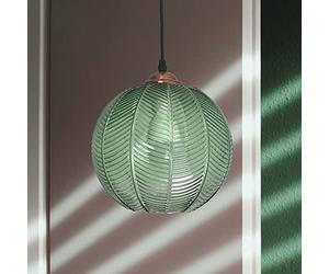 Lámpara colgante de cristal para isla de cocina, lámpara colgante verde para cocina, lámparas colgantes con pantalla de cristal y cable ajustable para lámpara decorativa de dormitorio, comedor, casa