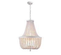 Lámpara Colgante de Cuentas de Madera Rústica de Estilo Rústico, Estilo Bohemio, Ideal para Comedor, Pasillo Y Dormitorio./2