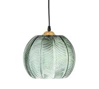 Lámpara colgante de estilo nórdico creativo, pantalla de cristal verde retro con personalidad, lámpara colgante de un solo cabezal con rosca E27, iluminación decorativa para restaurante o salón de té.