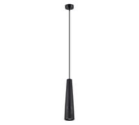 Lámpara Colgante De Hormigón Negro GU10 Para Comedor 1 Luz Ø8 Cm