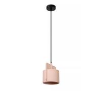 Lámpara Colgante De Hormigón Rosa Moderna Para Mesa De Comedor L:19 cm E27
