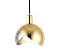 Lámpara colgante de industrial moderno, lámpara colgante de un solo cabezal con rosca E27, lámpara colgante de metal y vidrio de industrial, iluminación decorativa para sala de estar, c