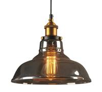 Lámpara Colgante de Industrial Retro, lámpara Colgante de Metal y Vidrio con Personalidad Creativa, lámpara de araña de un Solo Cabezal con Rosca E27, iluminación Decorativa para pasillos de c