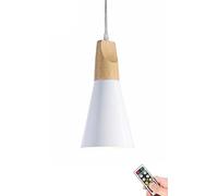 Lámpara colgante de interior que funciona con pilas, lámpara colgante de techo moderna sin cableado con control remoto, iluminación colgante inalámbrica pequeña negra para isla de cocina, cafetería, f