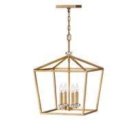 Lámpara Colgante De Jaula 40,5 Cm De Ancho H: Max. 216,9 Cm 4X E14