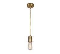 Lámpara Colgante De Latón Ajustable Ø10cm Sala De Estar Industrial