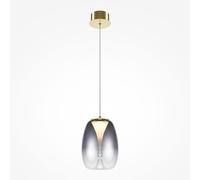 Lámpara Colgante De LED Con Vidrio Ahumado Luz Cálida 3000 K Para Comedor Cocina