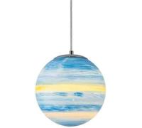 Lámpara Colgante de Luna de 20 cm, lámpara de Techo con diseño de Planeta Tierra, iluminación nórdica Creativa para Dormitorio, Cocina, Oficina, Bar, cafetería, con suspensión de Sol, Venus, Júpi