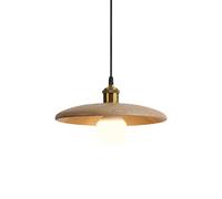 Lámpara Colgante de Madera de Estilo Chino, Creativa, con Pantalla de Madera de Caucho, Fuente de luz E27, iluminación de Techo de un Solo Cabezal, Accesorios de iluminación para c