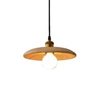 Lámpara Colgante de Madera de Estilo japonés, Pantalla Creativa con Forma de Sombrero, Rosca E27, lámpara Colgante Decorativa para Bar y balcón, lámpara de Techo empotrada.