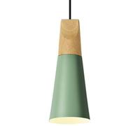 Lámpara Colgante De Madera Luces Decorativas Nórdicas De Estilo Industrial Lámpara Colgante De Hierro Hueco De Granja Iluminación Del Accesorio De Techo Con Pantalla De Metal Comedor, Dormitorio YANZH