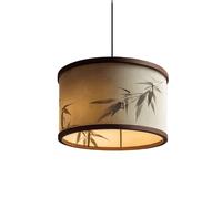 Lámpara Colgante de Madera, Pantalla de Tela, Lámpara de Techo Moderna Ajustable para Comedor, Isla de Cocina, Dormitorio, Sala de Estar, Pasillo Y Decoración de Iluminación Del Hogar, Antesala (Grand