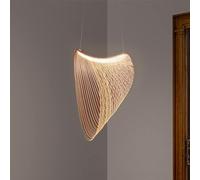 Lámpara colgante de madera Retro Lámparas)Luz colgante para sala jaula de pájaros, lámpara de techo para comedor,Lámpara colgante Iluminación accesoriosE27colgante luz colgante (60 estrellas de luz