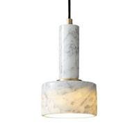 Lámpara Colgante de mármol de Estilo Industrial, lámpara de araña de un Solo Cabezal con Base E27, lámpara Colgante de Personalidad nórdica, iluminación Decorativa para mesita de Noche, Come