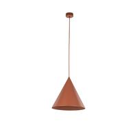 Lámpara Colgante De Metal Ø 32 Cm H: Max. 165 Cm Ajustable Rojo Retro E27