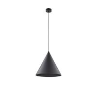 Lámpara Colgante De Metal E27 Negra Ø 32 Cm H: Max. 165 Cm Ajustable