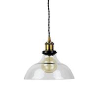 LEDKIA LIGHTING Lámpara Colgante de Metal y Cristal Springsteen Bronce E27