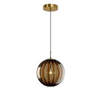 Lámpara colgante de montaje empotrado un solo cabezal, lámpara estilo minimalista moderno, cristal esférica con base E26, accesorios iluminación for decoración dormitorio, restaurante y sala estar