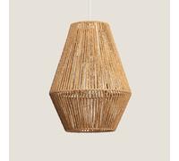 LEDKIA LIGHTING - Lámpara Colgante de Papel Trenzado | Diseño Único y Natural | Apto para E27 Máx. 40W | IP20 para Interiores | Cable Ajustable, Natural