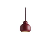 Lámpara Colgante de Piedra de Madera Pequeño Rojo Intenso