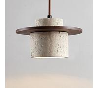 Lámpara colgante de piedra natural nórdica, mesa de comedor, lámpara japonesa Wabi-Sabi, lámpara colgante de travertino, mesita de noche, restaurante, cocina, pasillo, bar, club, lámpara colgante