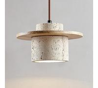 Lámpara colgante de piedra natural nórdica, mesa de comedor, lámpara japonesa Wabi-Sabi, lámpara colgante de travertino, mesita de noche, restaurante, cocina, pasillo, bar, club, lámpara colgante