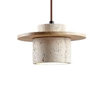 Lámpara Colgante de Piedra Natural para Isla de Cocina, lámpara de Techo de mármol, lámpara de araña Vintage de Madera de Mediados de Siglo, iluminación de Estilo nórdico sobre Fregadero, de