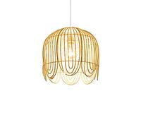 Lámpara Colgante de ratán Natural, lámpara Colgante de bambú Unihead para Cocina, Isla, cafetería, candelabro de ratán, Accesorios de Estilo del sudeste asiático, Varios Estilos Disponibles, ilum