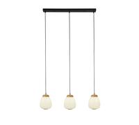 Lámpara Colgante De Sala De Estar: 78,5cm Negro Blanco E14 Moderna Metal Vidrio