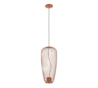 Lámpara Colgante De Sala GU10 Terracota Metal B:27 Cm Lámpara De Alambre Moderna