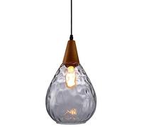 Lámpara colgante de techo con pantalla de vidrio estilo retro americano, sencilla, con personalidad creativa, para bar, restaurante, club, terraza, hotel, lámpara de araña ajustable E27, dispositivo d