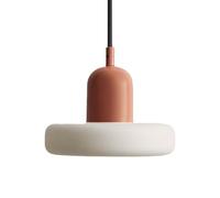 Lámpara Colgante de Techo de Cristal nórdico de 6,7 Pulgadas, lámpara Colgante Individual, Luces Colgantes Modernas para Cocina, Isla, Dormitorio, Sala de Estar, Restaurante