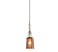 Lámpara Colgante de Techo de Estilo Multicolor con Pantalla de Vidrio, lámpara Colgante E27 Edison, Luces Colgantes de Techo Ajustables para el hogar, la Oficina, la Cocina, el Granero y el almac