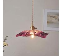 Lámpara Colgante de Techo Moderna Vintage con Forma de Flor Francesa de cerámica Blanca Plisada con diseño de Mariposa nórdica para Comedor, Cocina, Isla, casa de Campo