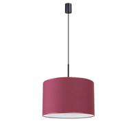 Lámpara Colgante De Tela Burdeos Rojo E27 Sala De Estar L:40 Cm Pantalla